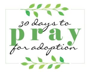pray for adoption